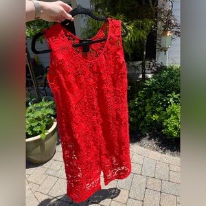 Rachel Comey Crocheted Red Dress size 8